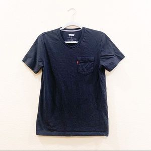 Levi’s black v-neck short sleeved shirt, Size S